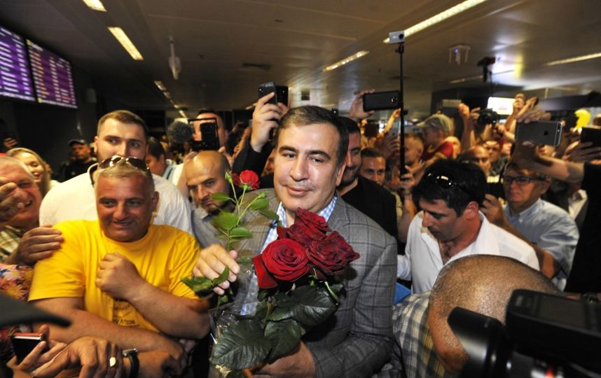 Возвращение Михаила Саакашвили в Украину. Фото AFP