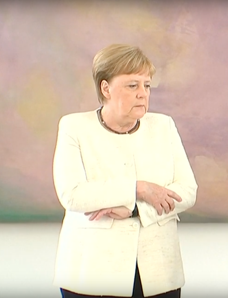 Ангела Меркель на встрече с президентом ФРГ. Фото Скриншот/ euronews (T&#252;rk&#231;e), Скриншот Youtube