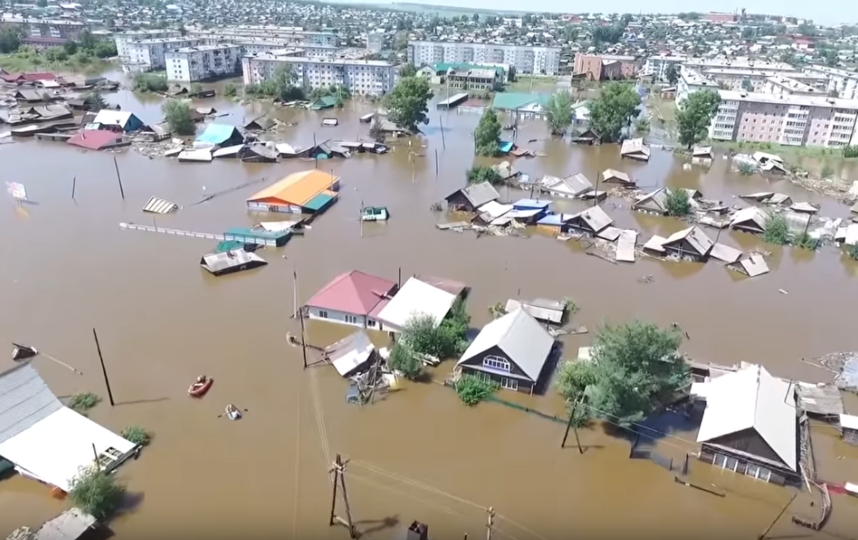 фото тулун наводнение собой область скопления