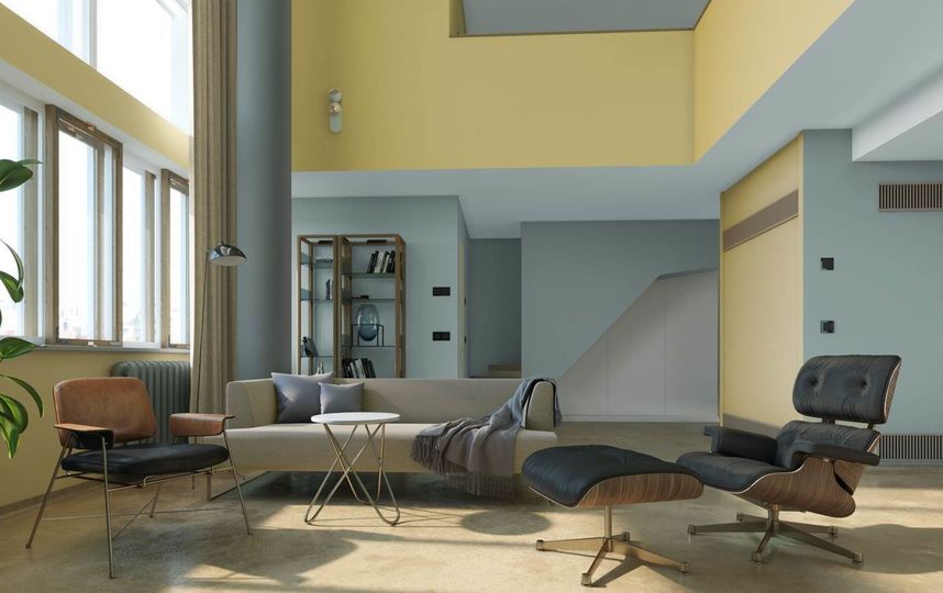 Проектное решение жилой комнаты. Фото предоставлено «Гинзбург Архитектс», Предоставлено организаторами