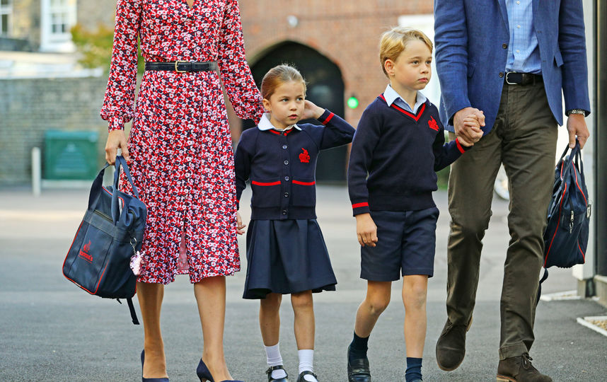 Принц Уильям и Кейт Миддлтон отвели детей в школу. Фото Getty