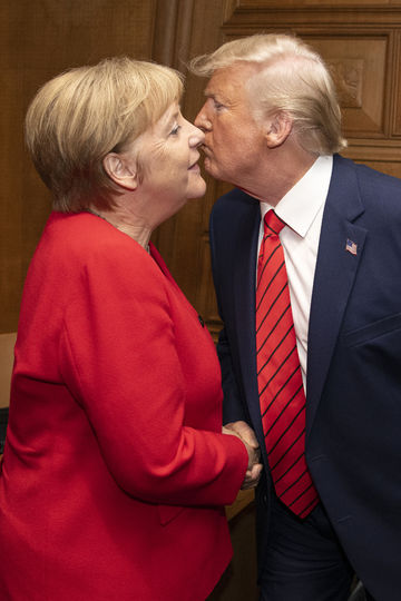 Ангела Меркель и Дональд Трамп, фотоархив. Фото Getty