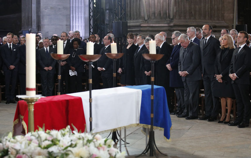 В Париже началась церемония прощания с Жаком Шираком. Фото AFP