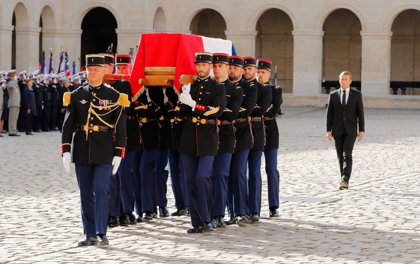 В Париже началась церемония прощания с Жаком Шираком. Фото AFP