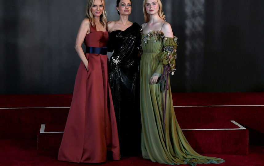 Мишель Пфайффер, Анджелина Джоли и Эль Фаннинг. Фото Getty