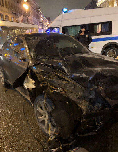 Трагедия произошла в феврале: водитель на иномарке сбил пятерых пешеходов, которые разлетелись " как кегли". Фото скриншот https://vk.com/spb_today