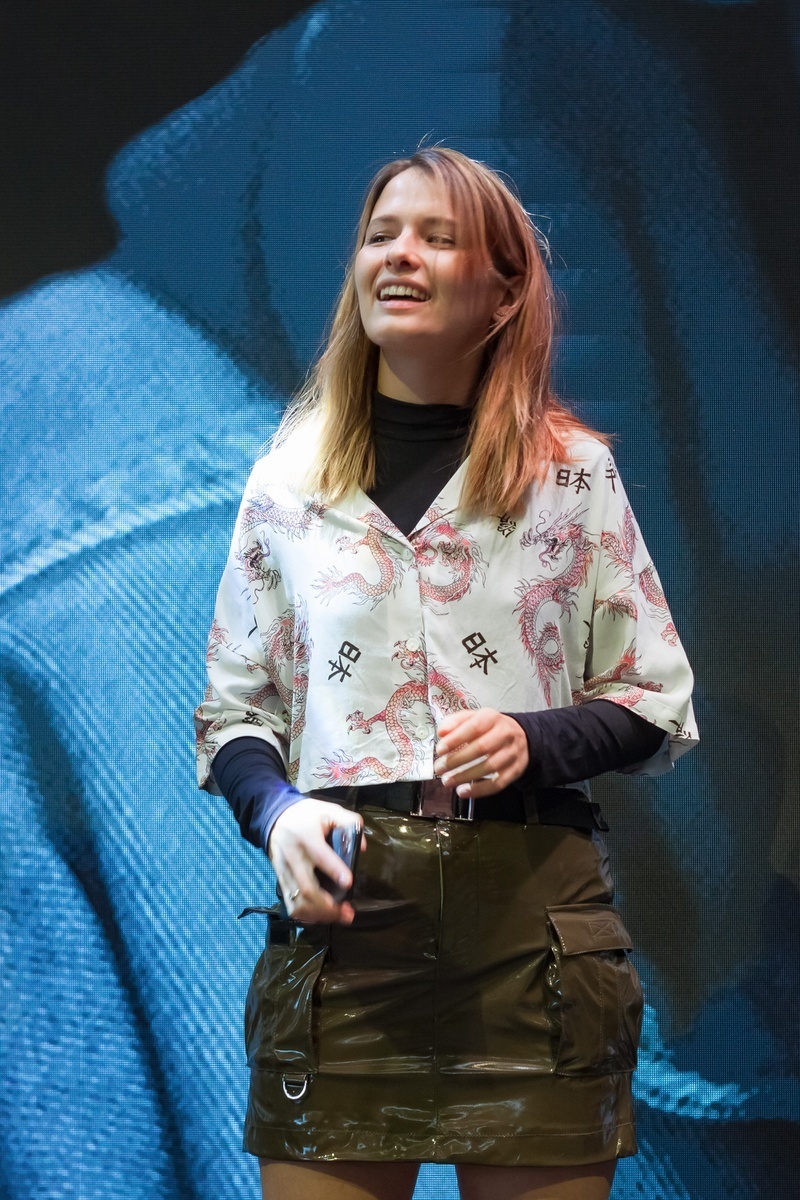 Актриса Любовь Аксенова на презентации фильма. Фото Предоставлено организаторами