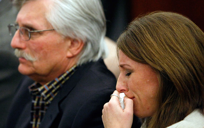 Фред Гольдман, отец убитого Рона Гольдмана, и его дочь Ким Гольдман. Фото Getty