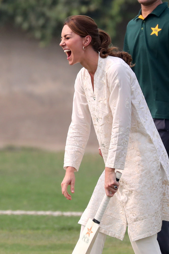 Кейт Миддлтон и принц Уильям на крикете. Фото Getty