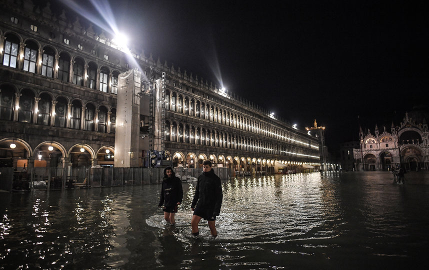 Венецию затопило из-за проливного дождя. Фото AFP