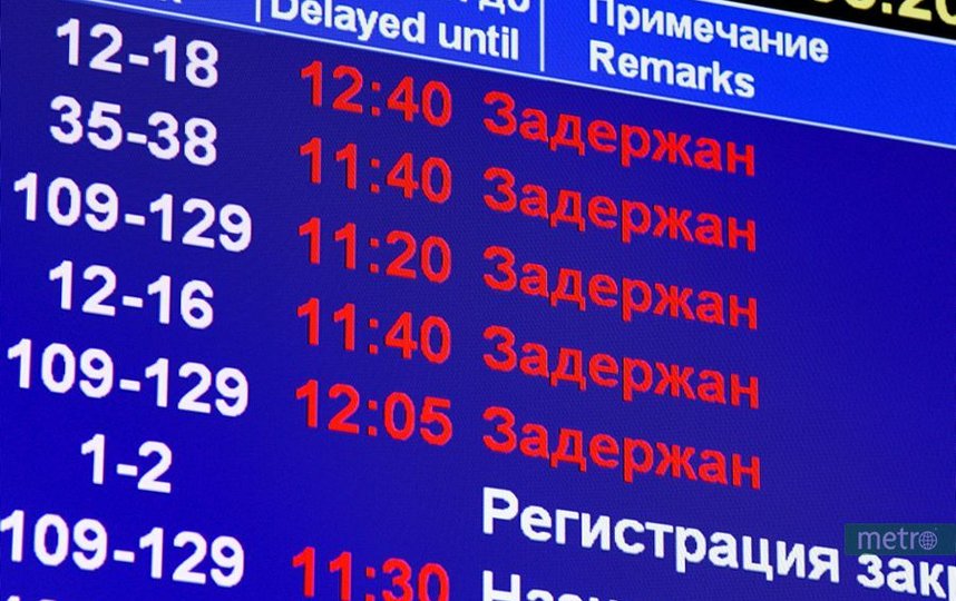 В аэропортах Москвы отменены и задержаны более 45 рейсов. Фото Василий Кузьмичёнок