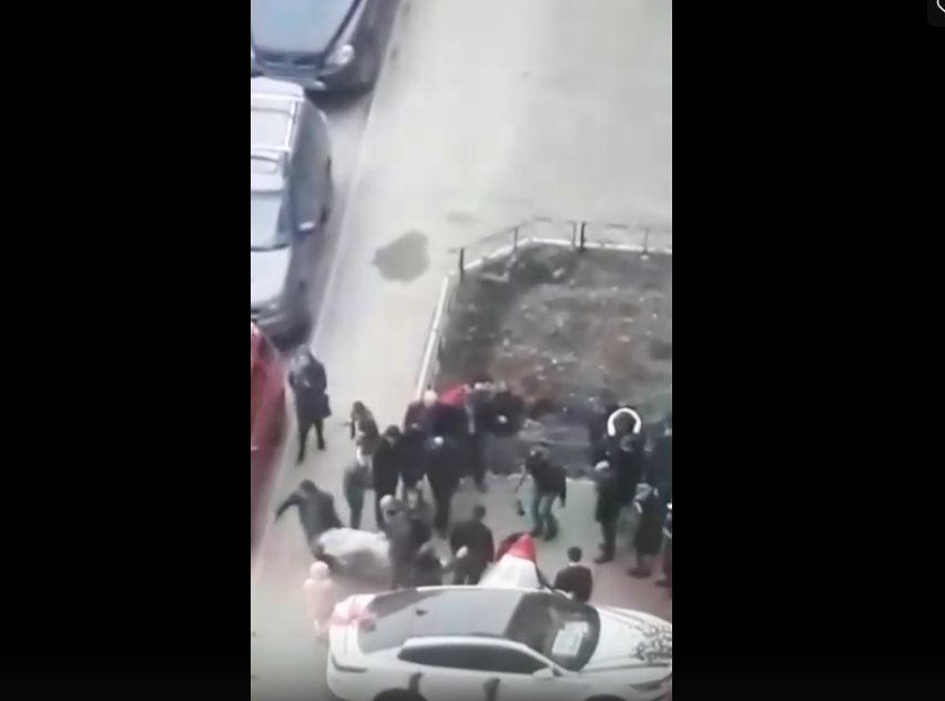 Полиция возбудила дело после убийства барана на свадьбе в Петербурге. Фото скриншот видео vk.com/kapitanovspb