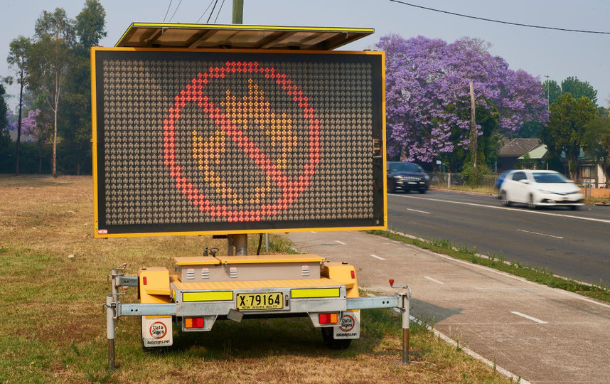 Пожары бушуют на юго-востоке Австралии. Фото Getty