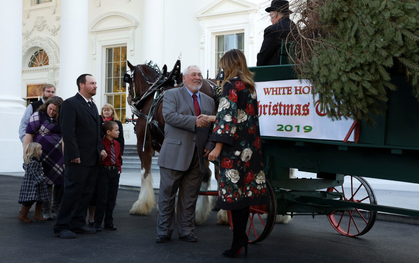 Традиция устанавливать в Белом доме елку идет с 1966 года. Фото Getty