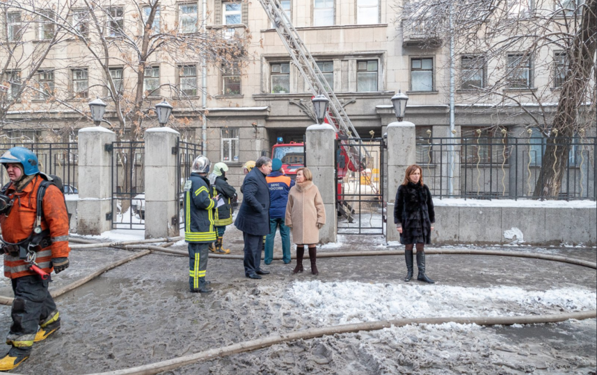 Пожар произошел в жилом доме на 8 Советской улице. Фото https://twitter.com/A_Mitjanina