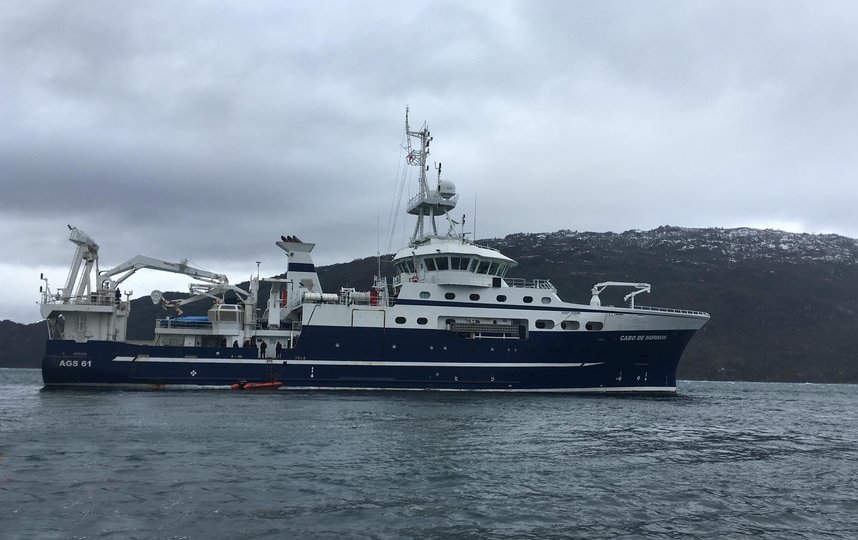 Гидрографическая и океанографическая служба ВМС Чили организовала экспедицию CIMAR 25 Fiordos c целью изучения южной части страны и проведения климатических исследований. Фото предоставлено