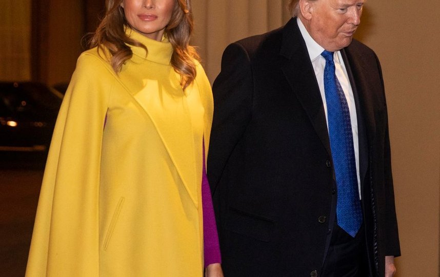 Прием в Букингемском дворце. Мелания Трамп с супругом. Фото Getty