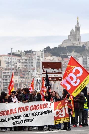 Во Франции началась общенациональная забастовка. Фото AFP