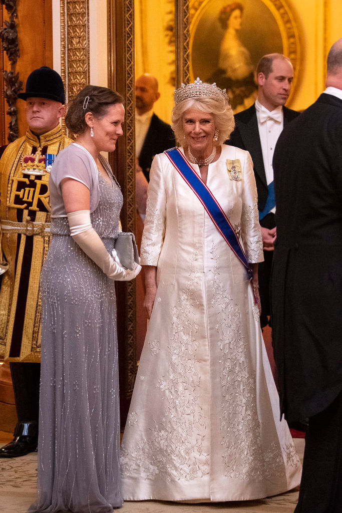 Супруга принца Чарльза на дипломатическом приеме 11 декабря. Фото Getty