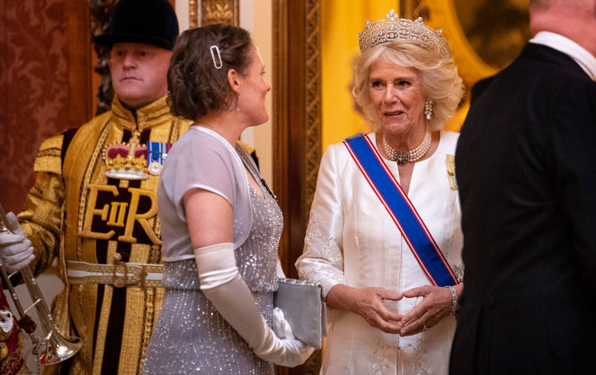 Супруга принца Чарльза на дипломатическом приеме 11 декабря. Фото Getty