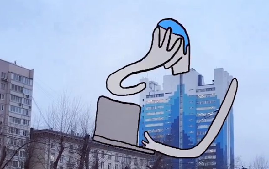 Денис Всесвятский превращает здания в персонажей коротких и трогательных мультфильмов. Фото скриншот Instagram @phatpapa