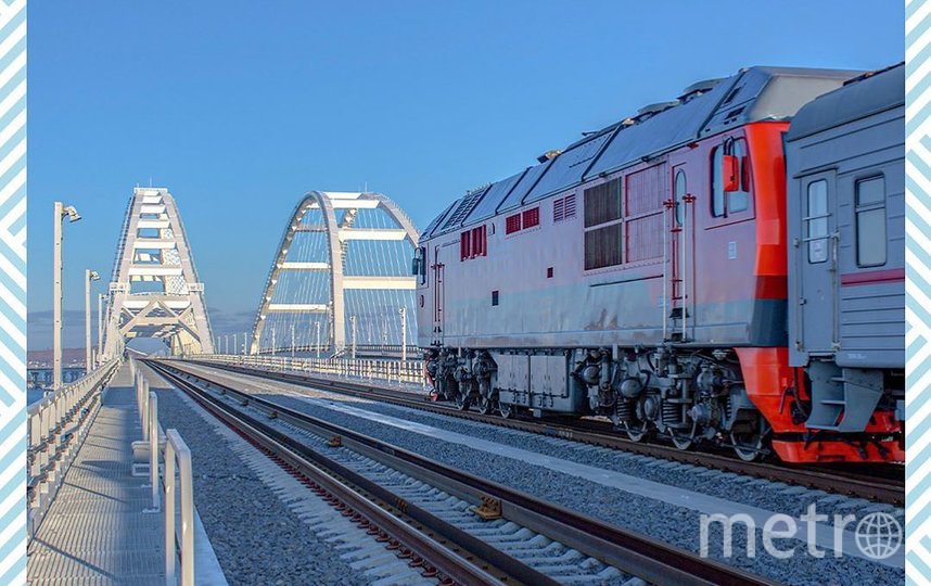 Первая Таврия пройдет по Крымскому мосту. Фото https://www.instagram.com/tavria.train/, "Metro"