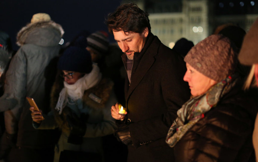 В Оттаве скорбят по погибшим. На фото - премьер-министр Канады Джастин Трюдо. Фото Getty
