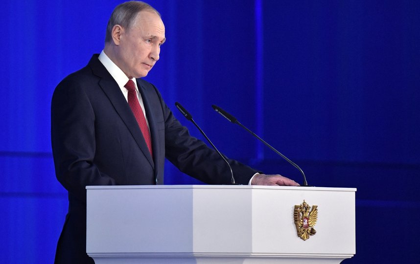 Владимир Путин обратился с посланием к Федеральному собранию. Фото AFP