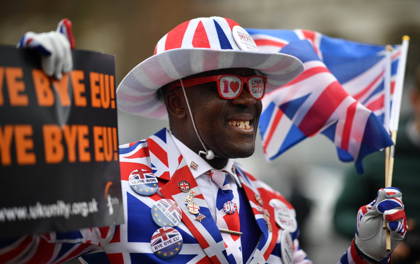 Британцы зажигательно отметили "Брексит": Как это было. Фото Getty