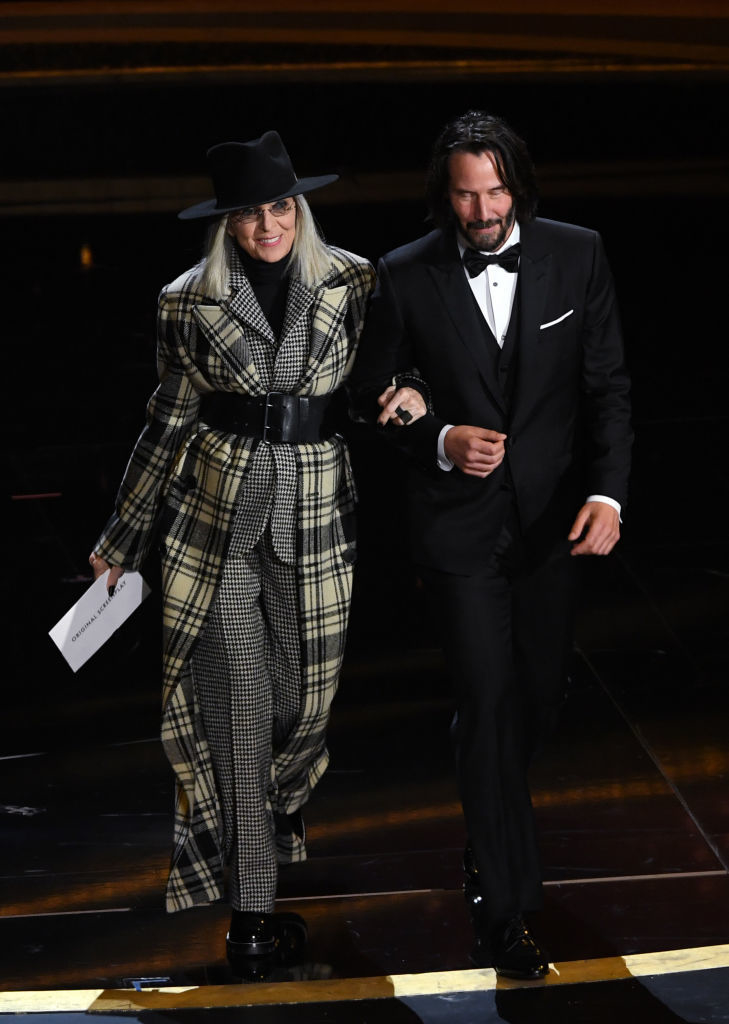 Киану Ривз на "Оскаре" с Дайан Китон. Фото Getty