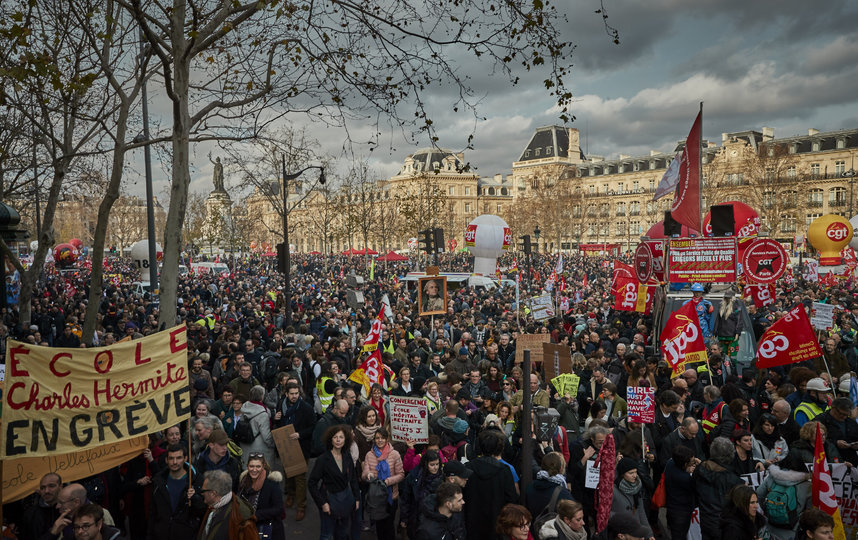 Забастовка во Франции. Фото Getty