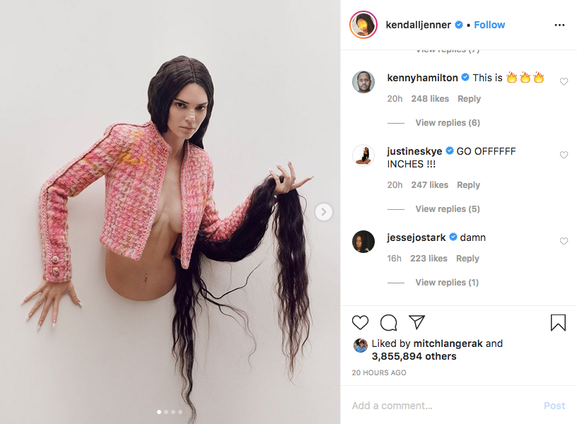 Кендалл Дженнер поделилась фотографиями со своими подписчиками в Instagram. Фото скриншот Instagram @kendalljenner