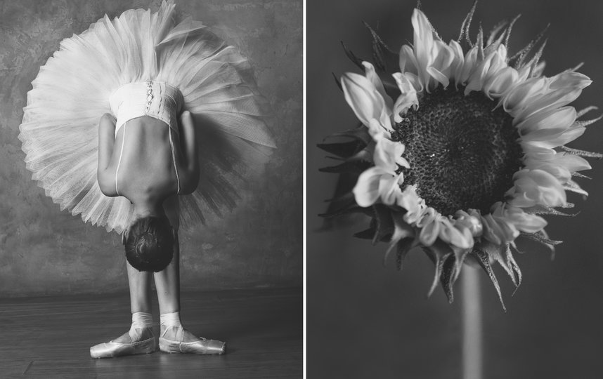 Балерина и цветы. Фото Юлия Артемьева