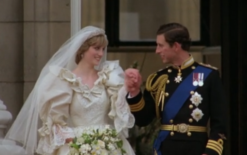 Свадьба принцессы Дианы и принца Чарльза. Фото Скриншот Youtube