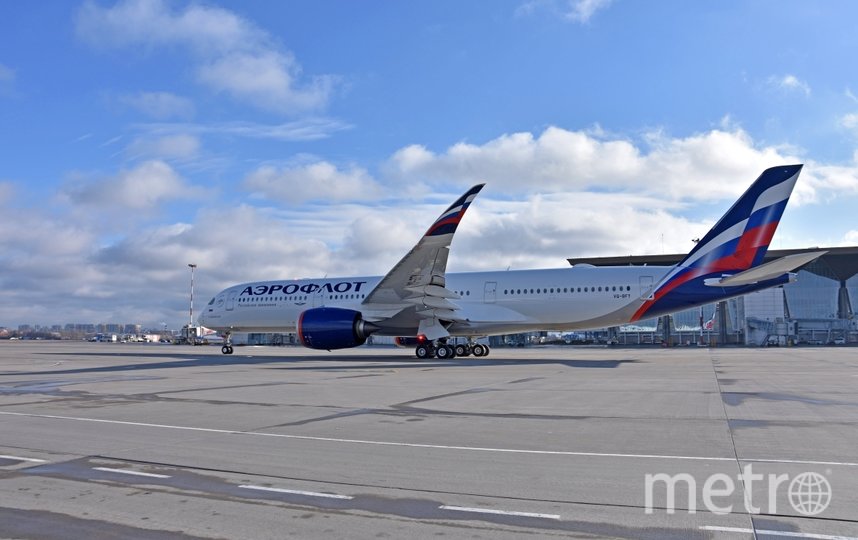 Первый в России Airbus A350 побывал в Петербурге. Фото Лысцева, "Metro"