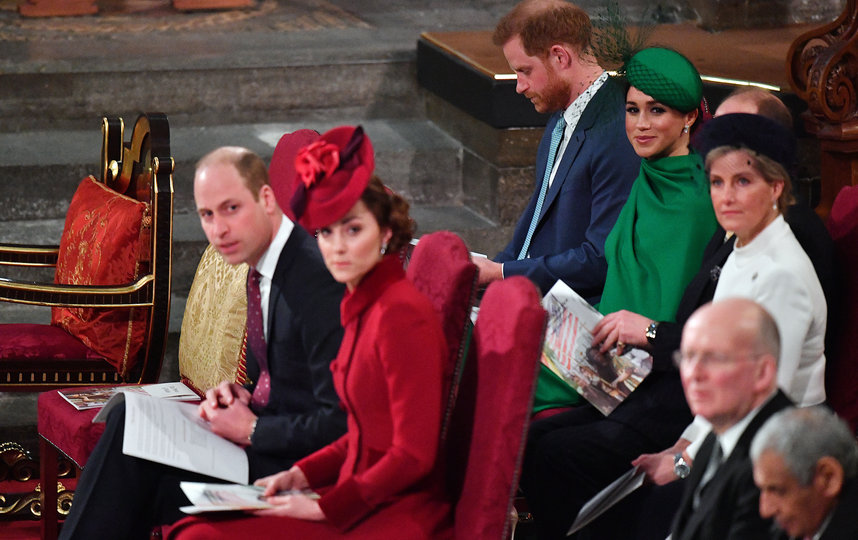 Принц Уильям, Кейт Миддлтон, Меган Маркл и принц Гарри. Фото Getty