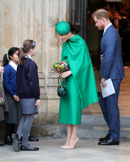 Меган Маркл во время последнего выхода в качестве члена королевской семьи. Фото Getty