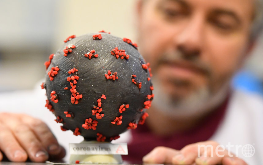 Французский кондитер создал шоколадное яйцо в стиле коронавируса