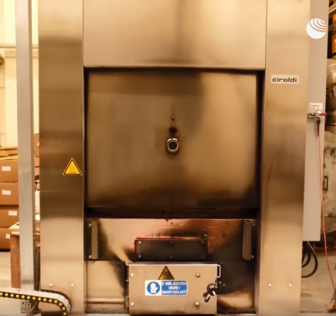 Кадры видео крематория в Италии. Фото Скриншот Youtube