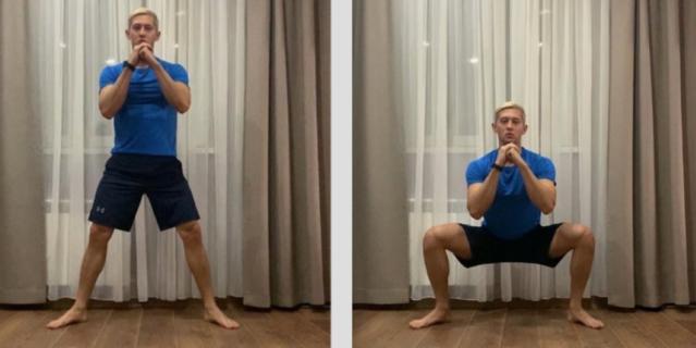 Упражнение 3. Приседания плие для проработки ягодиц. Упражнение 3. Приседания плие для проработки ягодиц.