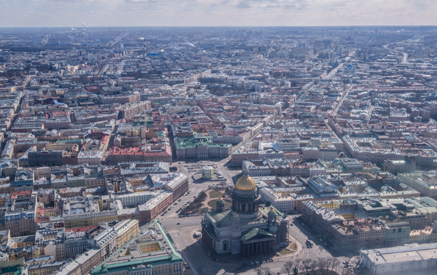 Молитвенный облет над Петербургом. Фото пресс-служба Санкт-Петербургской митрополии 