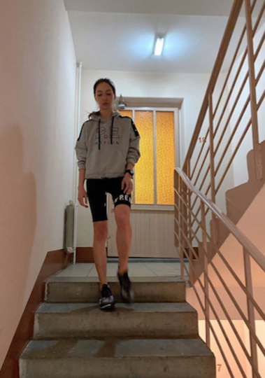 Москвичка Ольга уже четвёртый день бегает по лестницам. Фото предоставлено героиней публикации