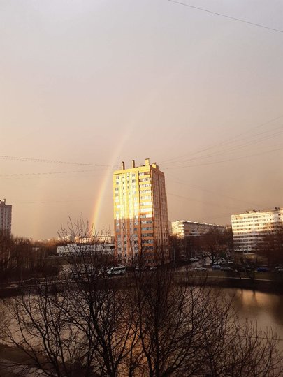 Фото радуги делятся в соцсетях. Фото ДТП и ЧП / Санкт-Петербург /vk.com/spb_today, Лариса Суворова., vk.com
