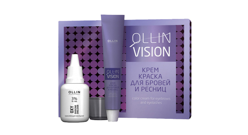 Крем-краска для бровей и ресниц OLLIN Professional Ollin Vision (304 руб.). Фото предоставлено OLLIN Vision