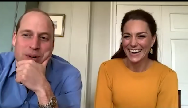 Кейт Миддлтон и принц Уильям удивили школьников видеозвонком. Фото скриншот: instagram.com/kensingtonroyal/