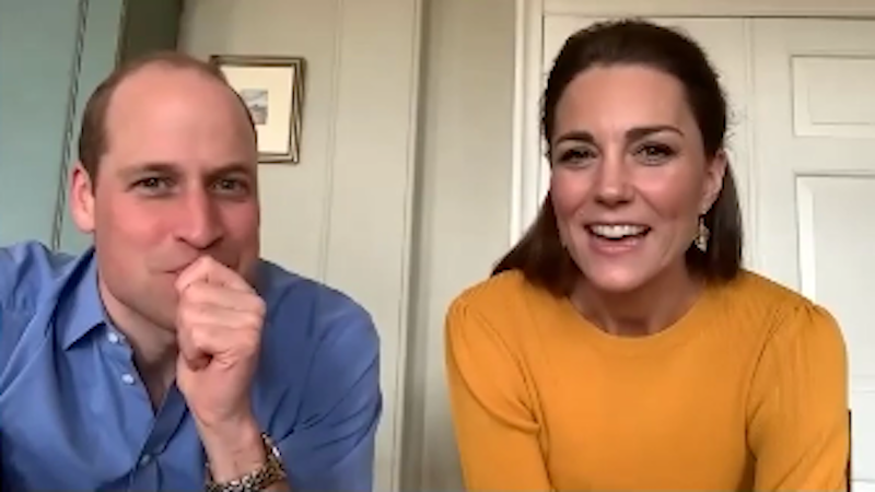 Кейт Миддлтон и принц Уильям удивили школьников видеозвонком. Фото скриншот: instagram.com/kensingtonroyal/
