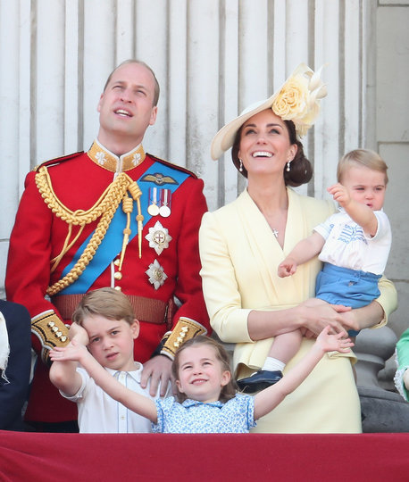 Принц Уильям и Кейт Миддлтон со своими детьми Джорджем, Шарлоттой и Луи. Фото Getty