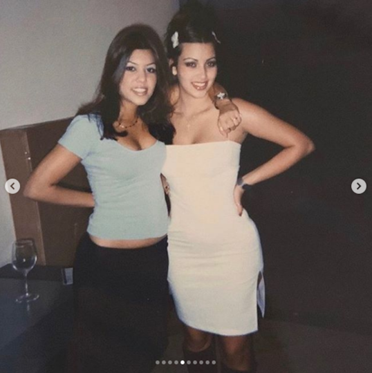 Ким Кардашьян посвятила это фото своей сестре Кортни. Фото Скриншот Instagram/kimkardashian