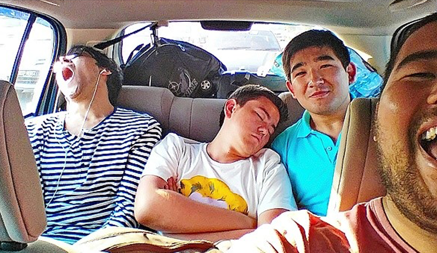 В машине теперь вряд ли кто-то спит. Фото instagram.com/alimbek_ulan