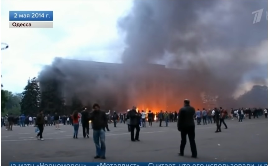 6 лет со дня трагедии в Одессе. Фото скриншот видео Первого канала, Скриншот Youtube